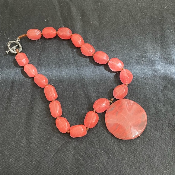 Cherry quartz necklace - Picture 4 of 6
